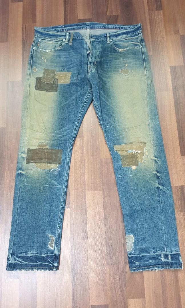 Ralph Lauren Denim Supply Spencer Slim Fit Patch Jeans Men S Fashion Clothes Bottoms On Carousell