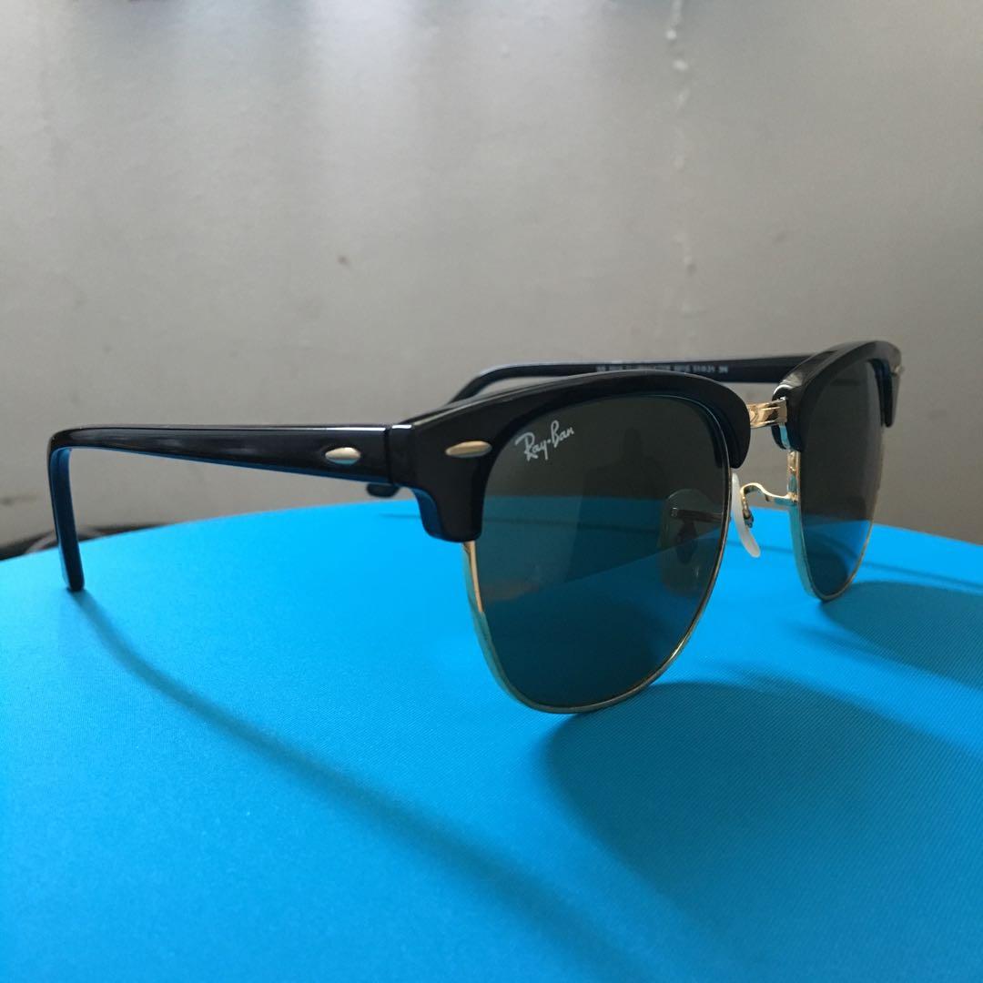 Ray Ban Clubmaster RB 3016 Black Gold 