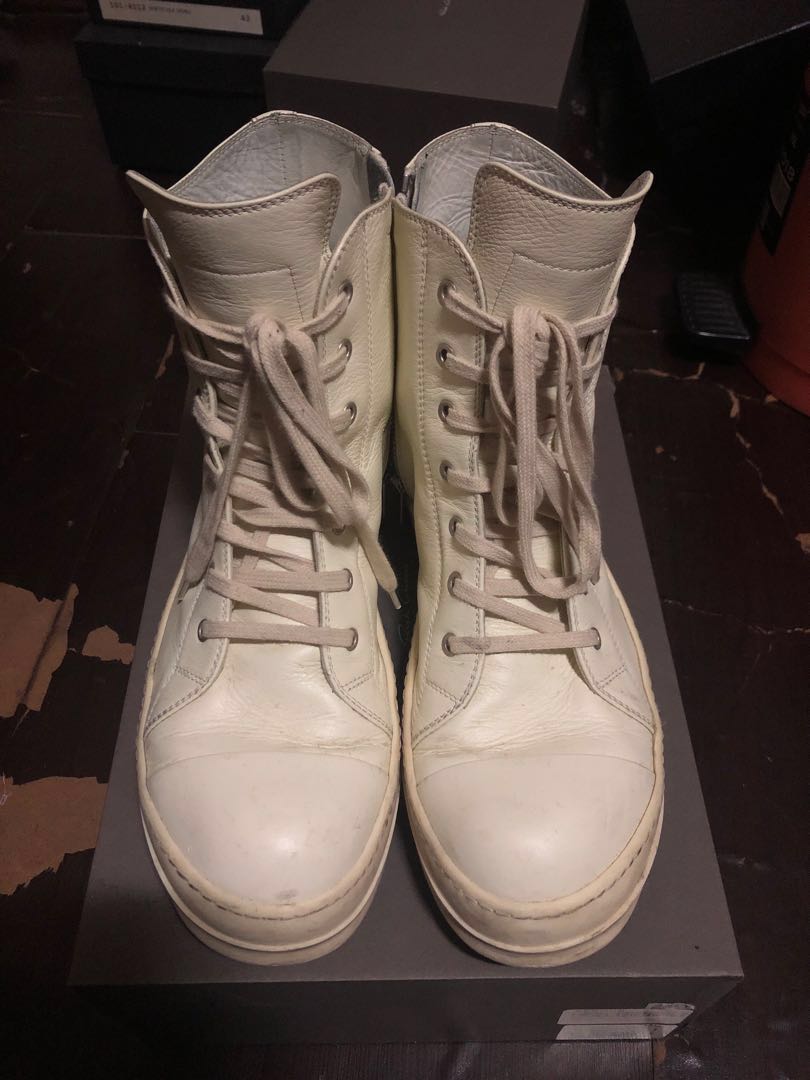 Rick owens ramones hotsell white
