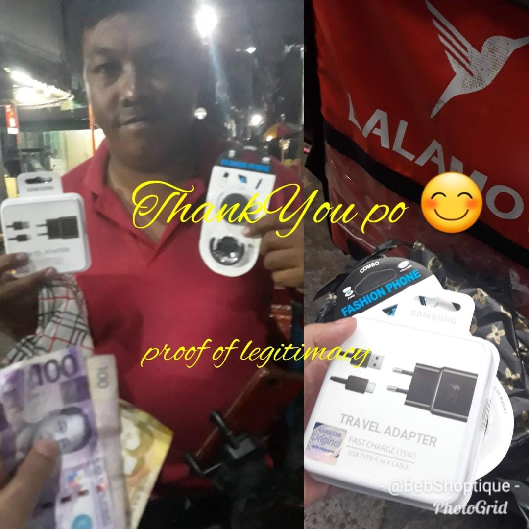 Samsung Charger typeC (Category: Chargers) located in Manila. Submitted by ziabebshoptique (Listing ID 249146650, Image 2). Description: Looking for Fast Charger Type C ? ☺️ SALE 🔥ORIGINAL Samsung charger set Type-C for Samsung S8,S8+, S9, Note 9, A7 and A8 and any other Type-C devices Charge your phone📱 from 0-50% for about 30 minutes (Guaranteed fast charger) 💰Original Price/Mall Price : 1350pesos SALE Now 🔥 👉🏿699pesos 👍🏿️Samsung Logo I