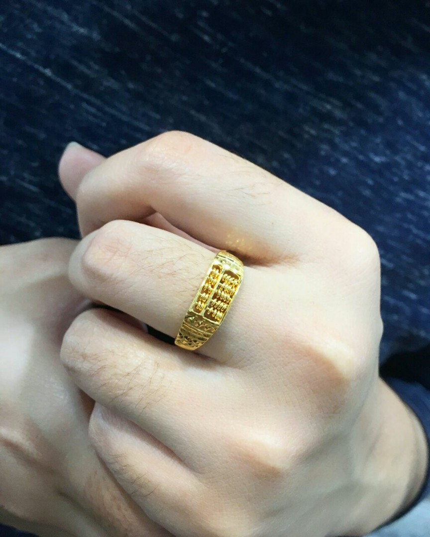 Sempoa gold ring sale