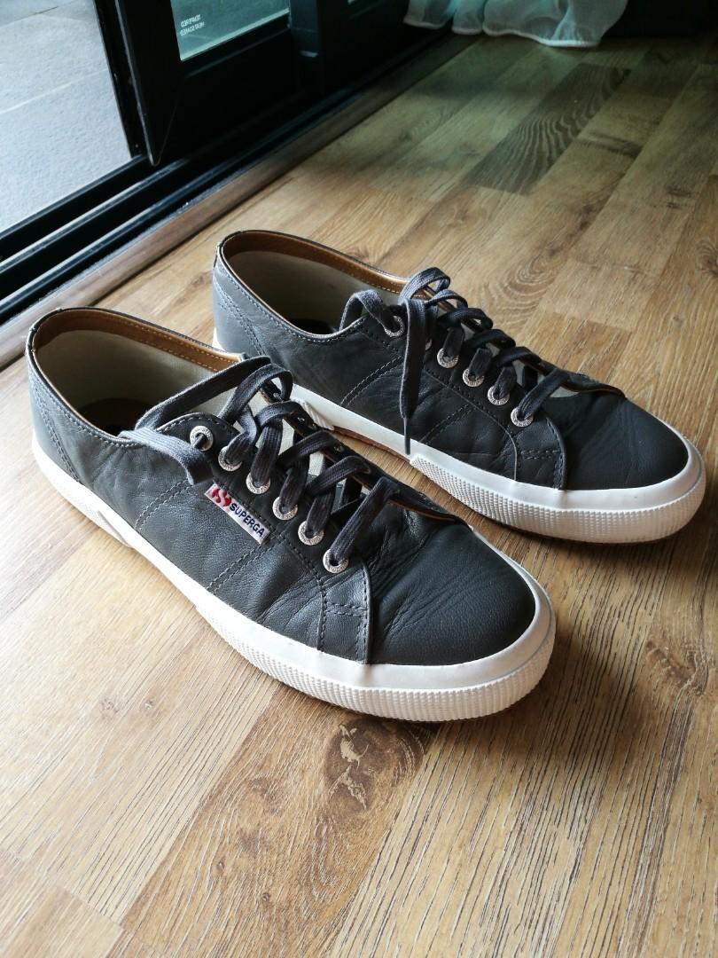 Superga mens leather store