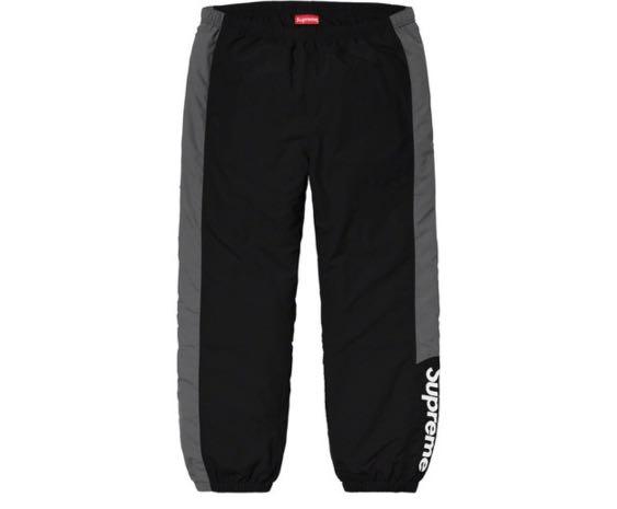 supreme side logo track pants