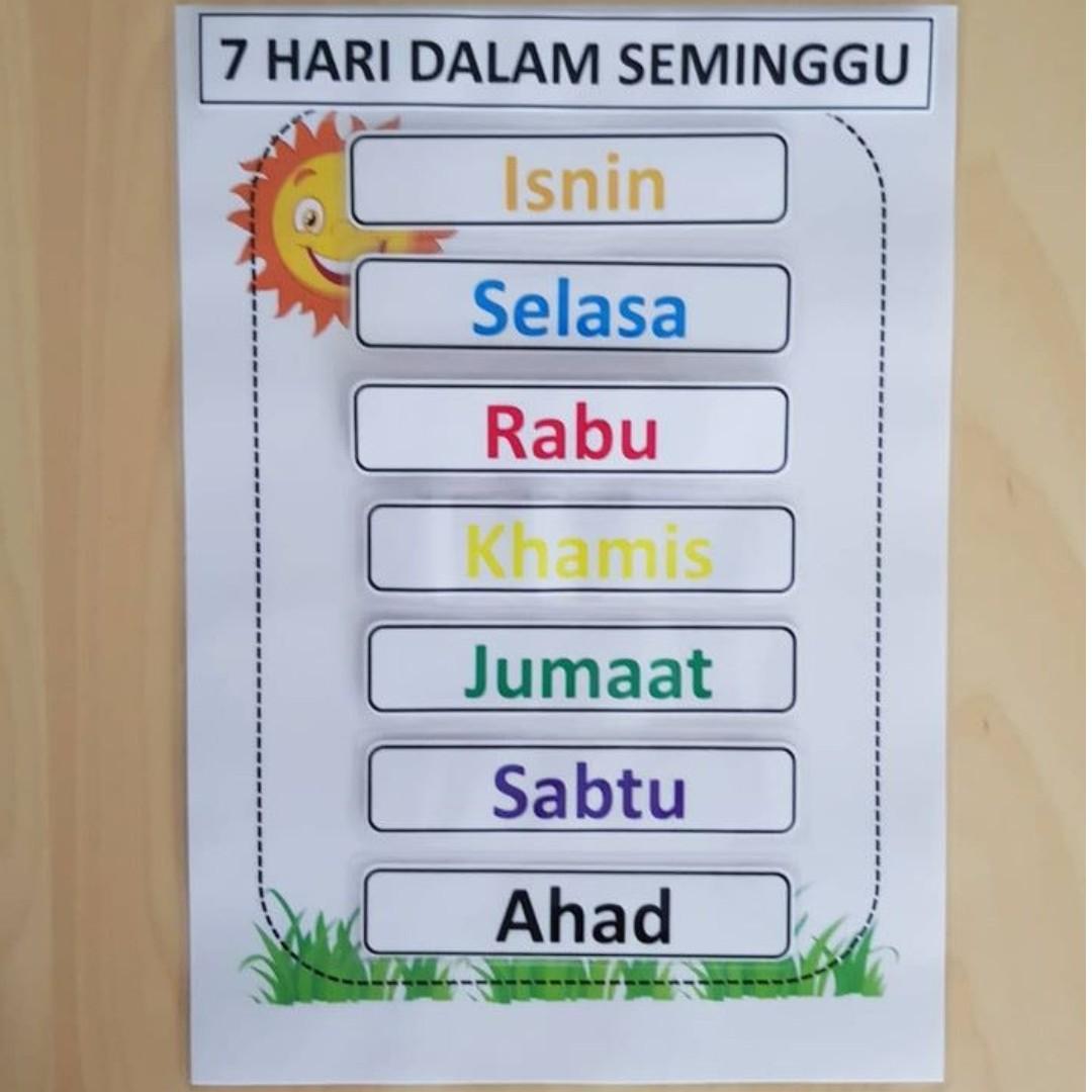 Title 7 Days Of The Week English Chinese Malay Books Stationery Children S Books On Carousell
