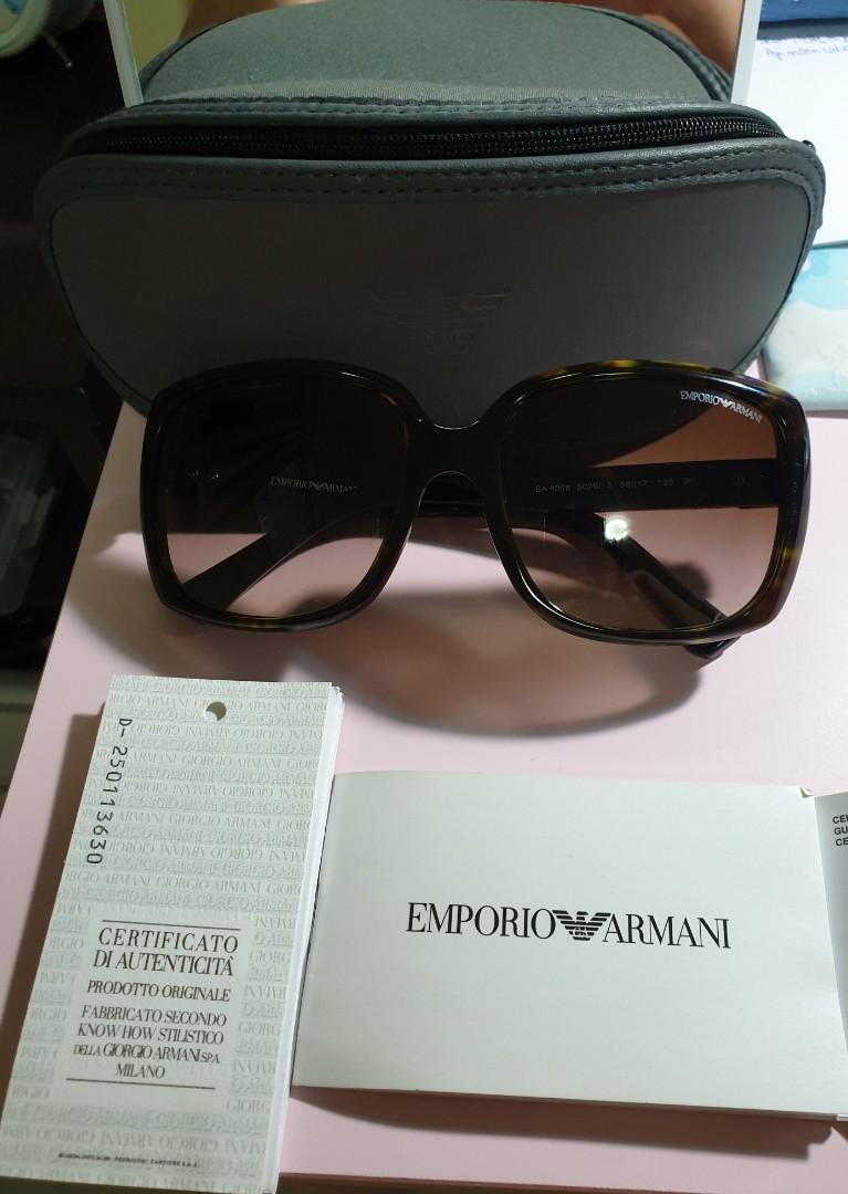 Trendy Emporio Armani Ladies Sunglasses, Women's Fashion, Watches &  Accessories, Sunglasses & Eyewear on Carousell