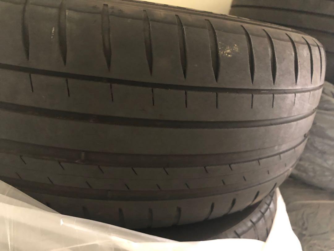 Used 16 5x114 3 Rims C W Used 5 55r16 Michelin Tires Car Accessories Tyres Rims On Carousell
