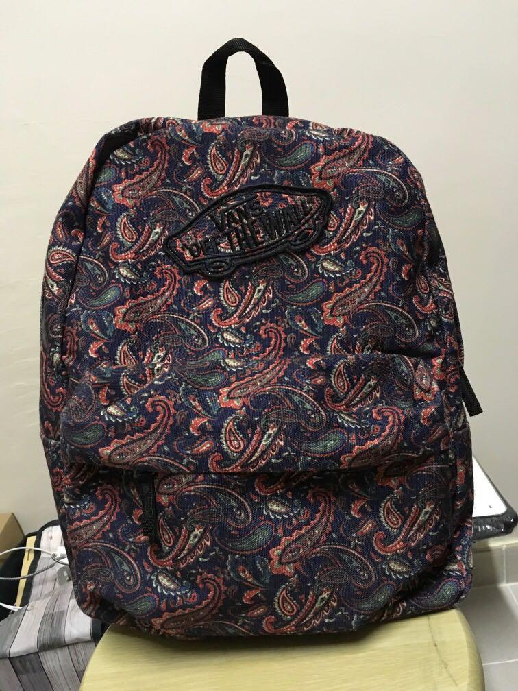 vans paisley backpack