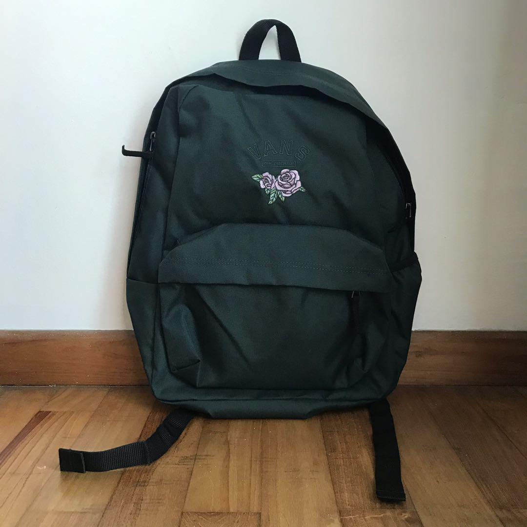 vans backpack mens Green