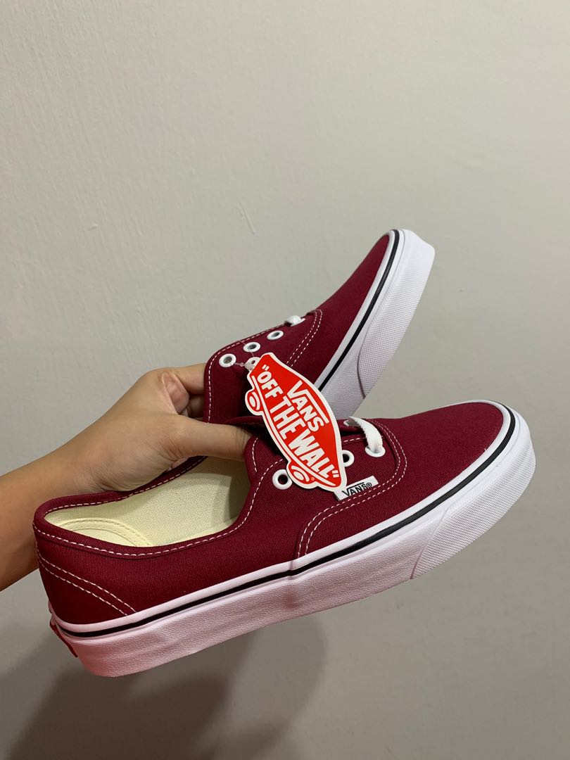 maroon vans sneakers