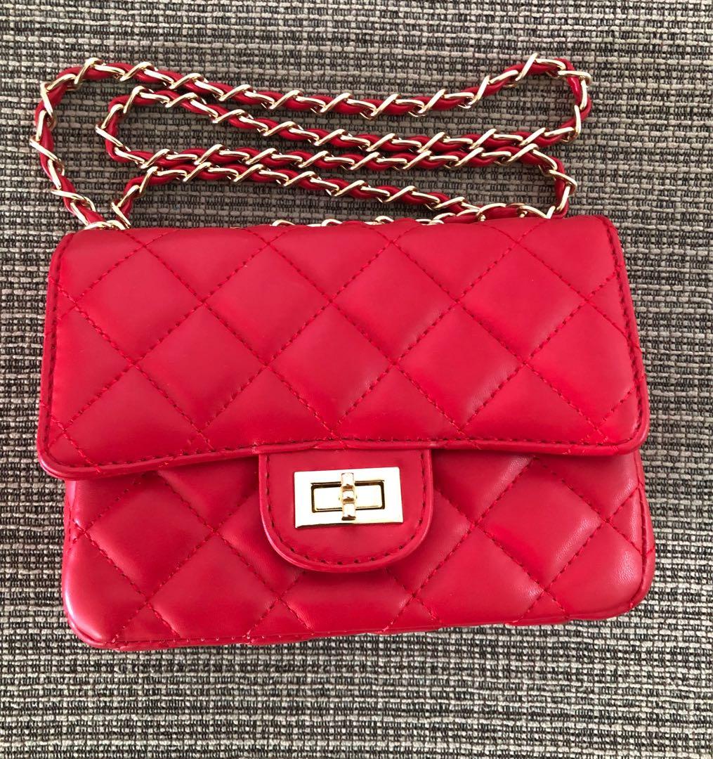 Vera pelle on sale red bag