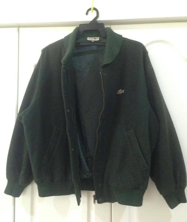 Lacoste wool bomber jacket outlet