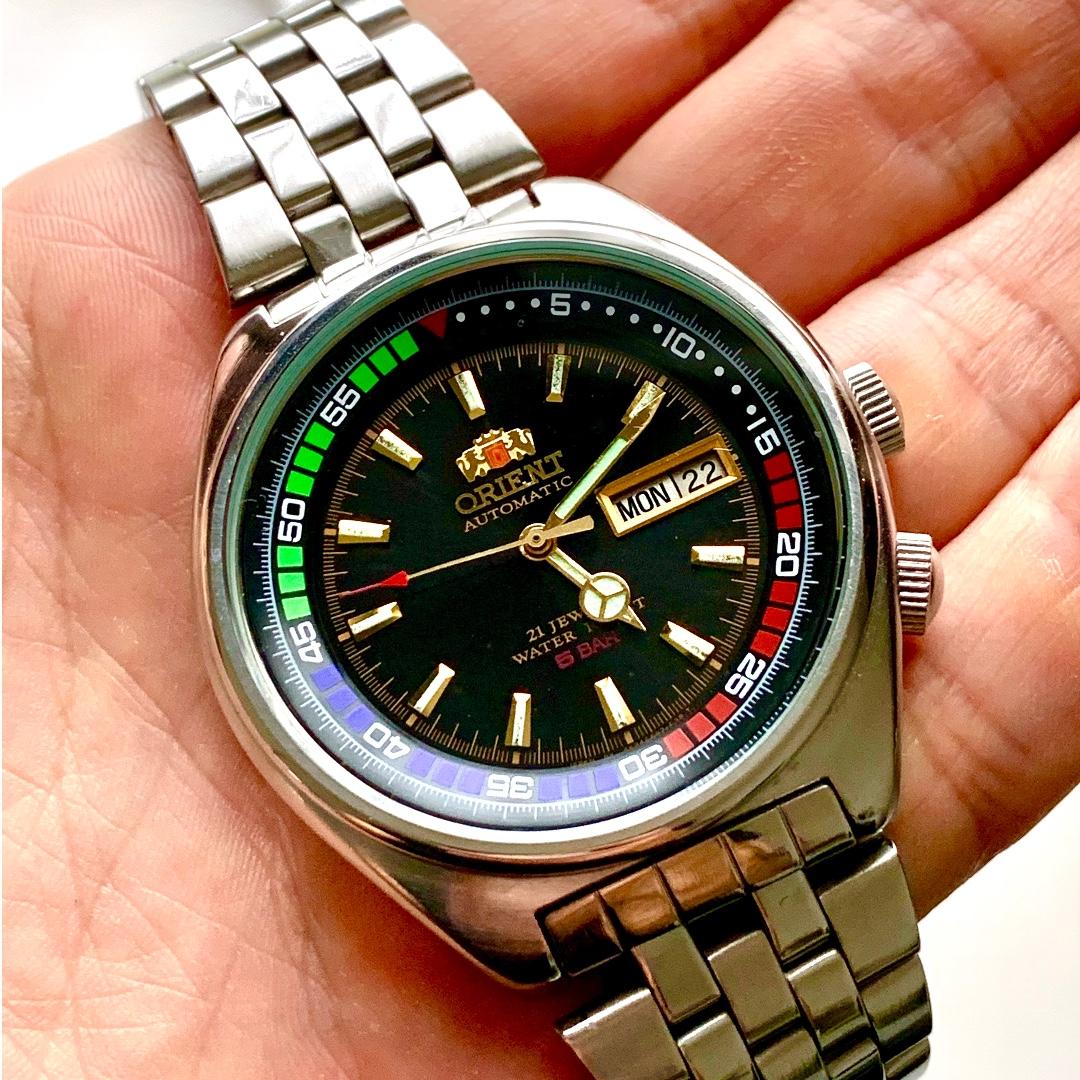Orient automatic 21 jewels 5 bar cheap