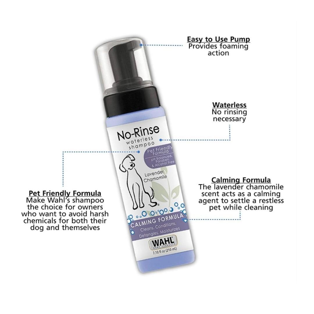 Wahl no rinse waterless shampoo lavender clearance