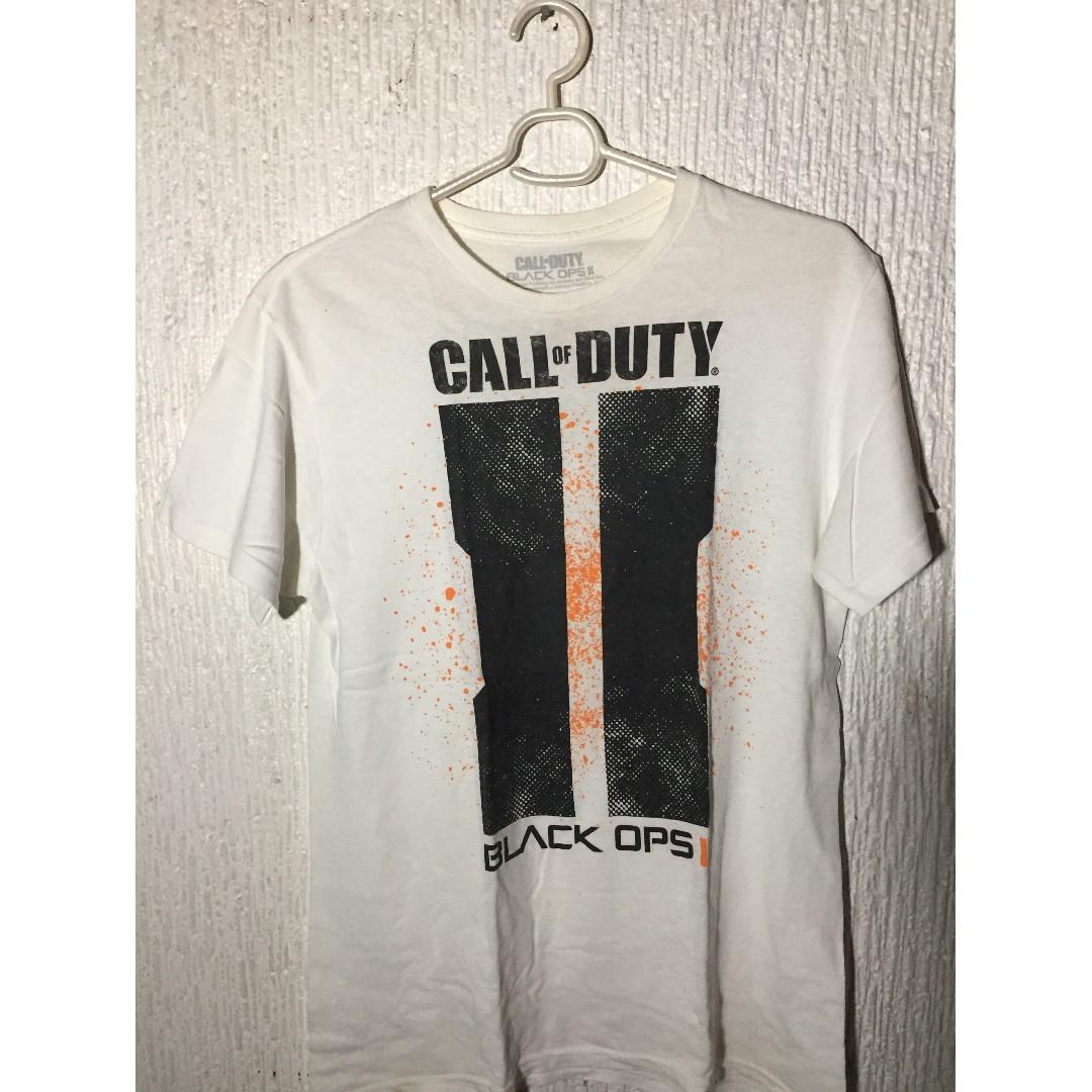 White Call Of Duty Black Ops 2 Shirt Men S Fashion Clothes
