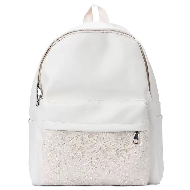 ladies white backpack