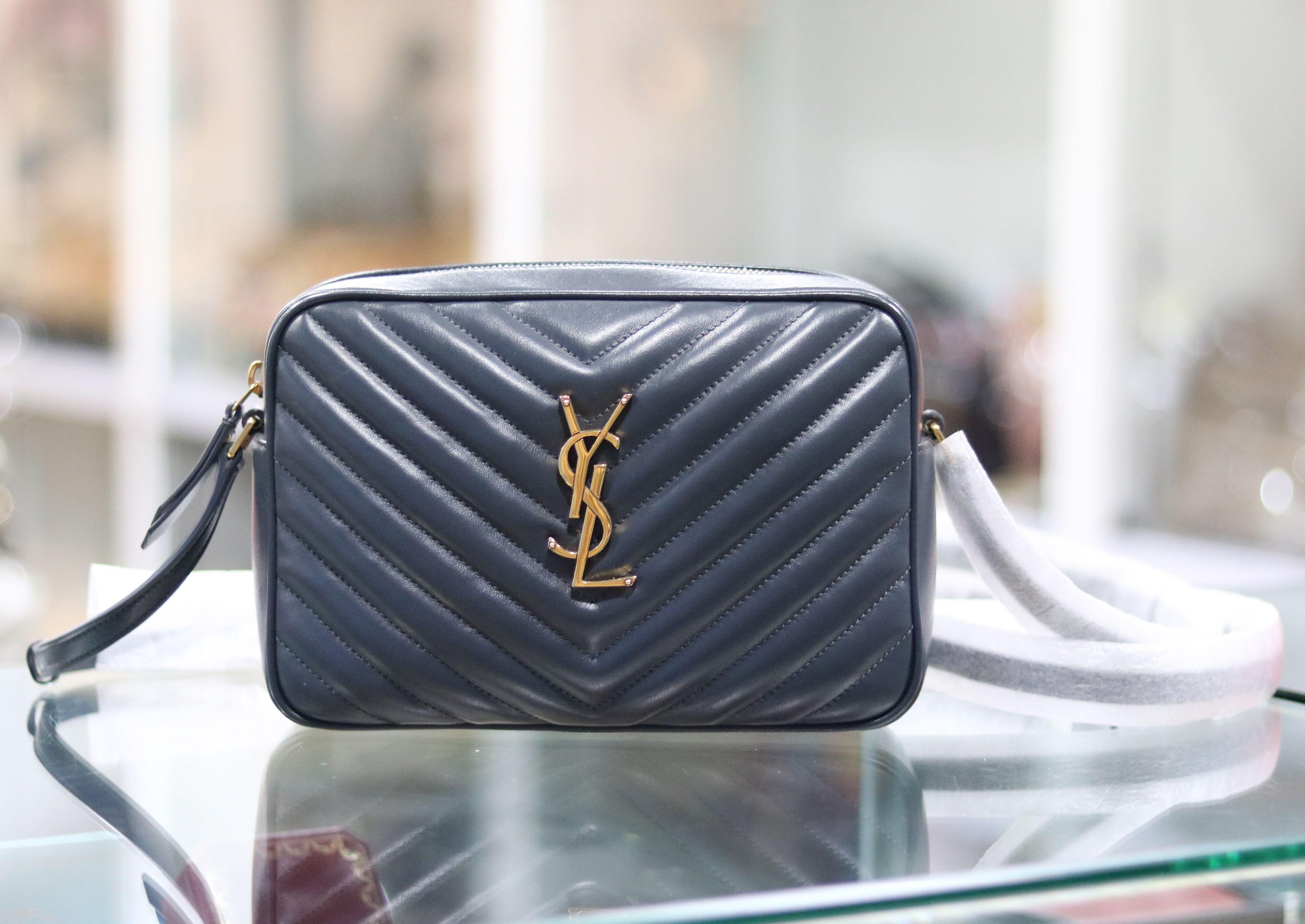 ysl lou camera bag navy