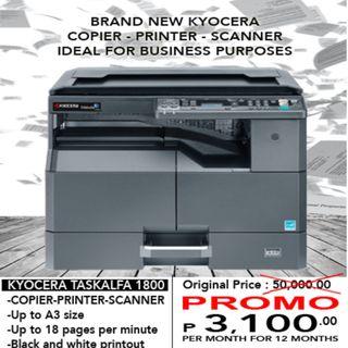 KYOCERA Digital Xerox Machine Photocopier Printer Scanner A3