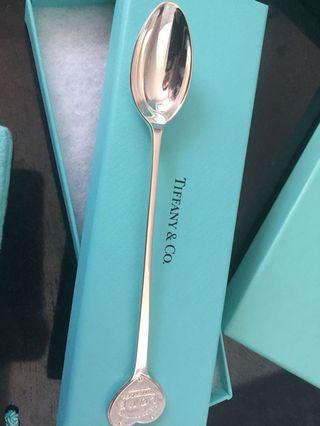 Tiffany silver feeding spoon