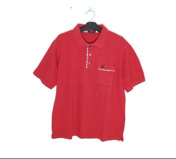 Burberry London Red Polo Shirt