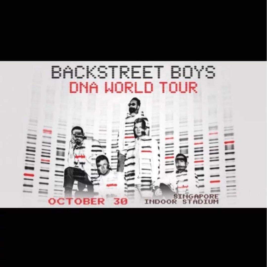 Backstreet Boys Concert Tickets on 30 Oct 2019 [ Good Seating CAT 2 ] x