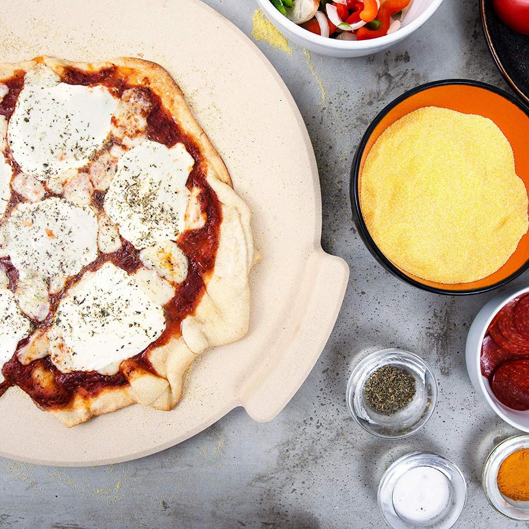 493 The Ultimate Pizza Stone for Oven & Grill. 16 inch Round Baking