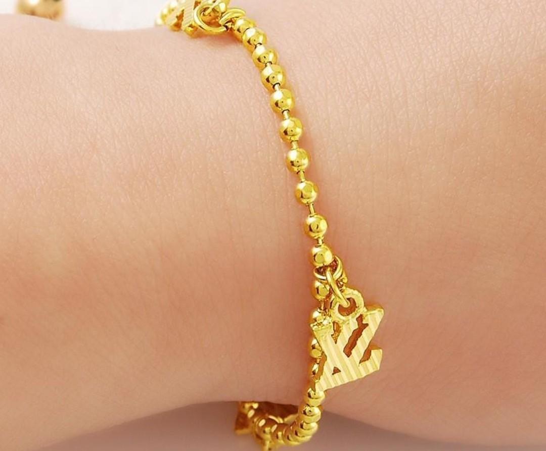 916 gold bracelet for ladies