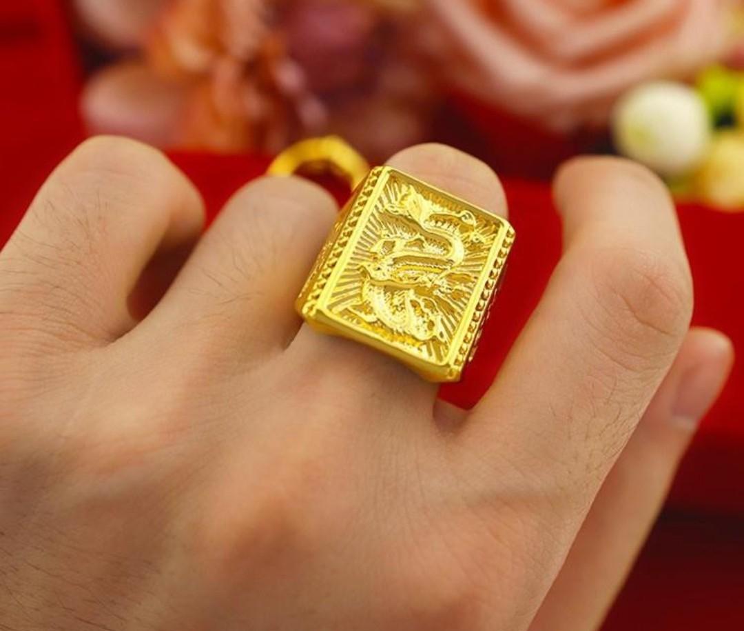 916 Gold Men Ring