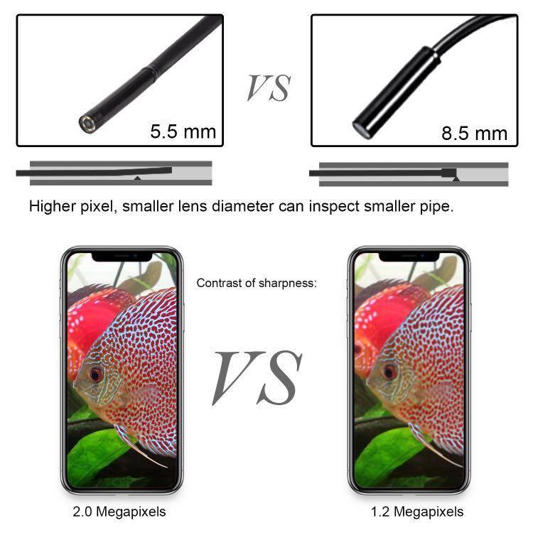 B0135 CLY USB Endoscope Borescope iPhone/Android Inspection Camera 2.0