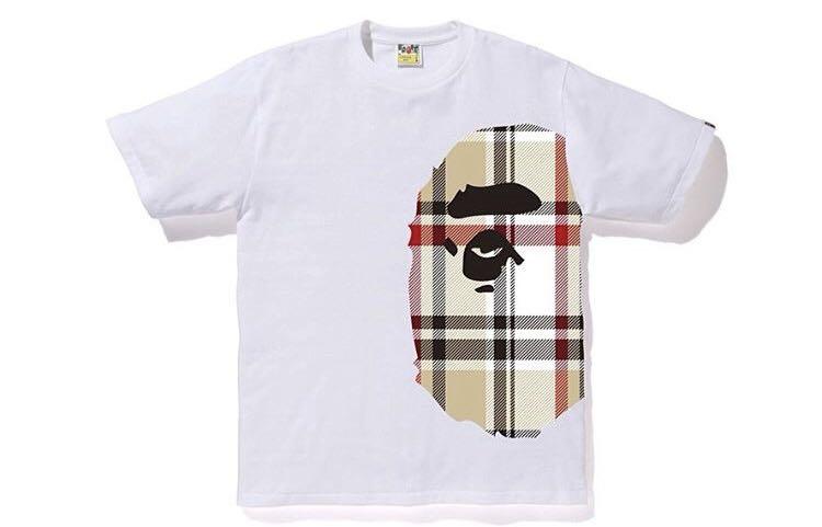 bathing ape burberry shirt