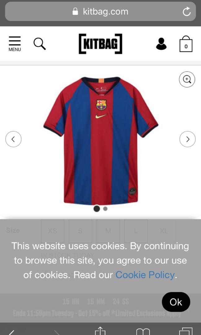 barcelona 98 celebration stadium shirt
