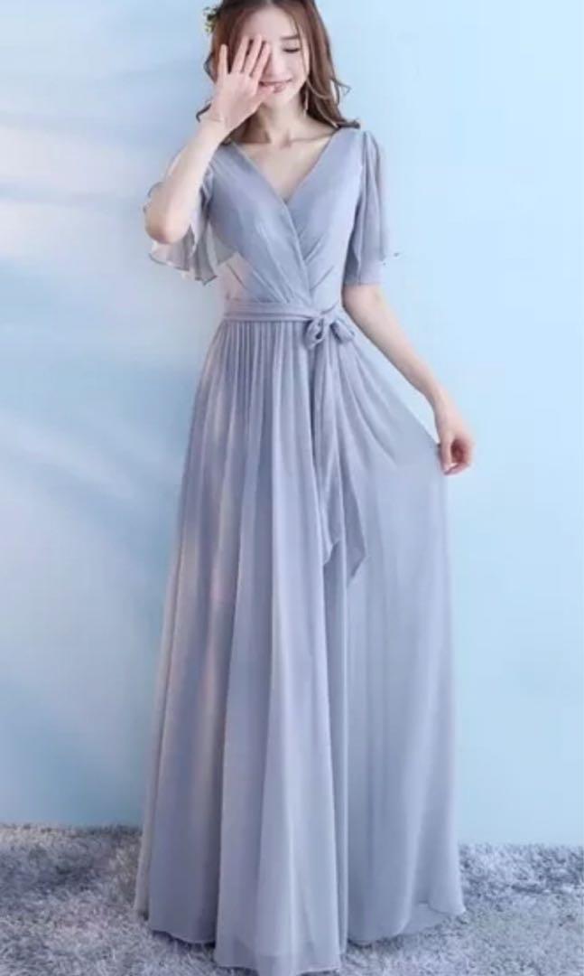 Powder Blue Pastel Blue Bridesmaid Dress Women S Fashion Clothes