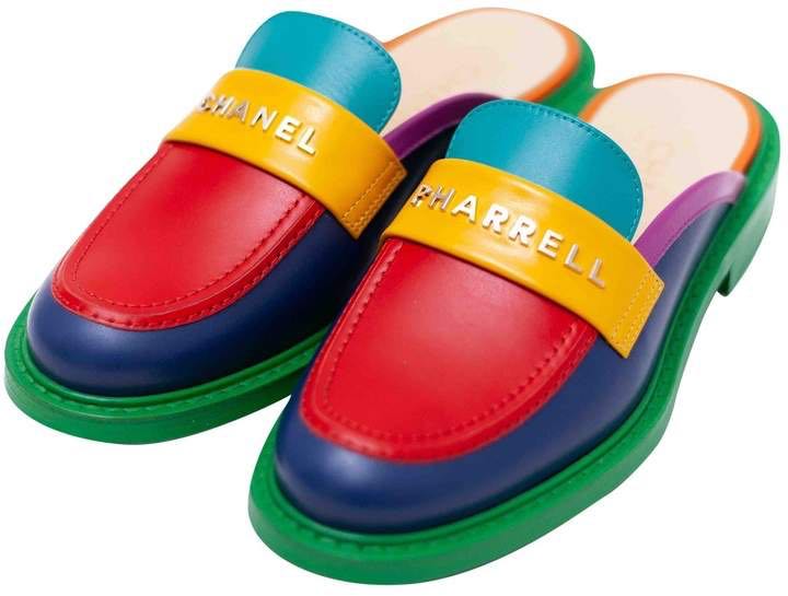 Chanel x Pharrell Capsule Collection Multicolor Loafers Size 39, Women's  Fashion, Footwear, Flipflops and Slides on Carousell