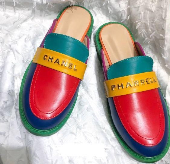chanel red mules 8