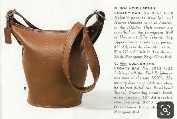 coach helen's legacy bag