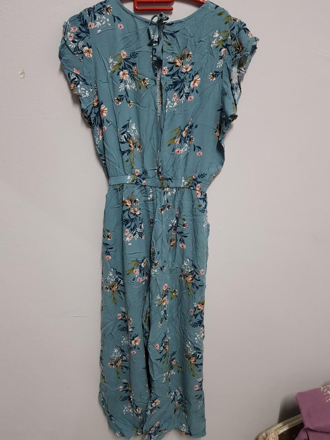 cotton on floral jumpsuit