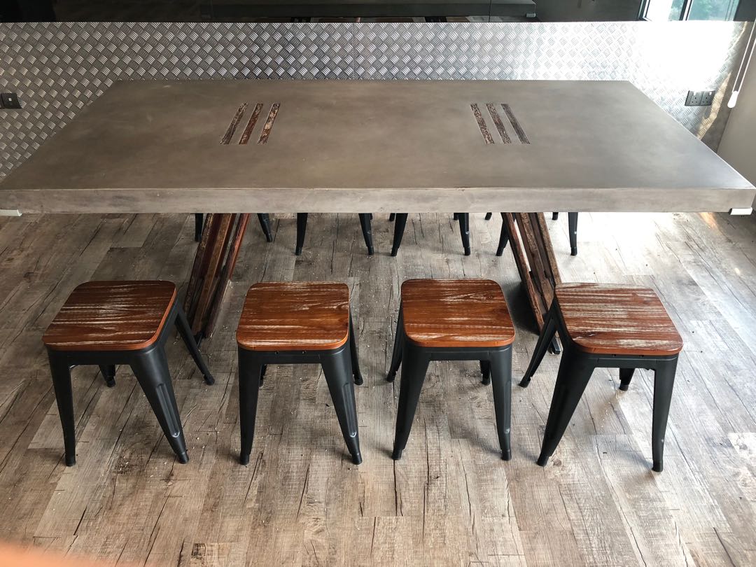 Industrial Look Dining Table, Furniture & Home Living, Furniture