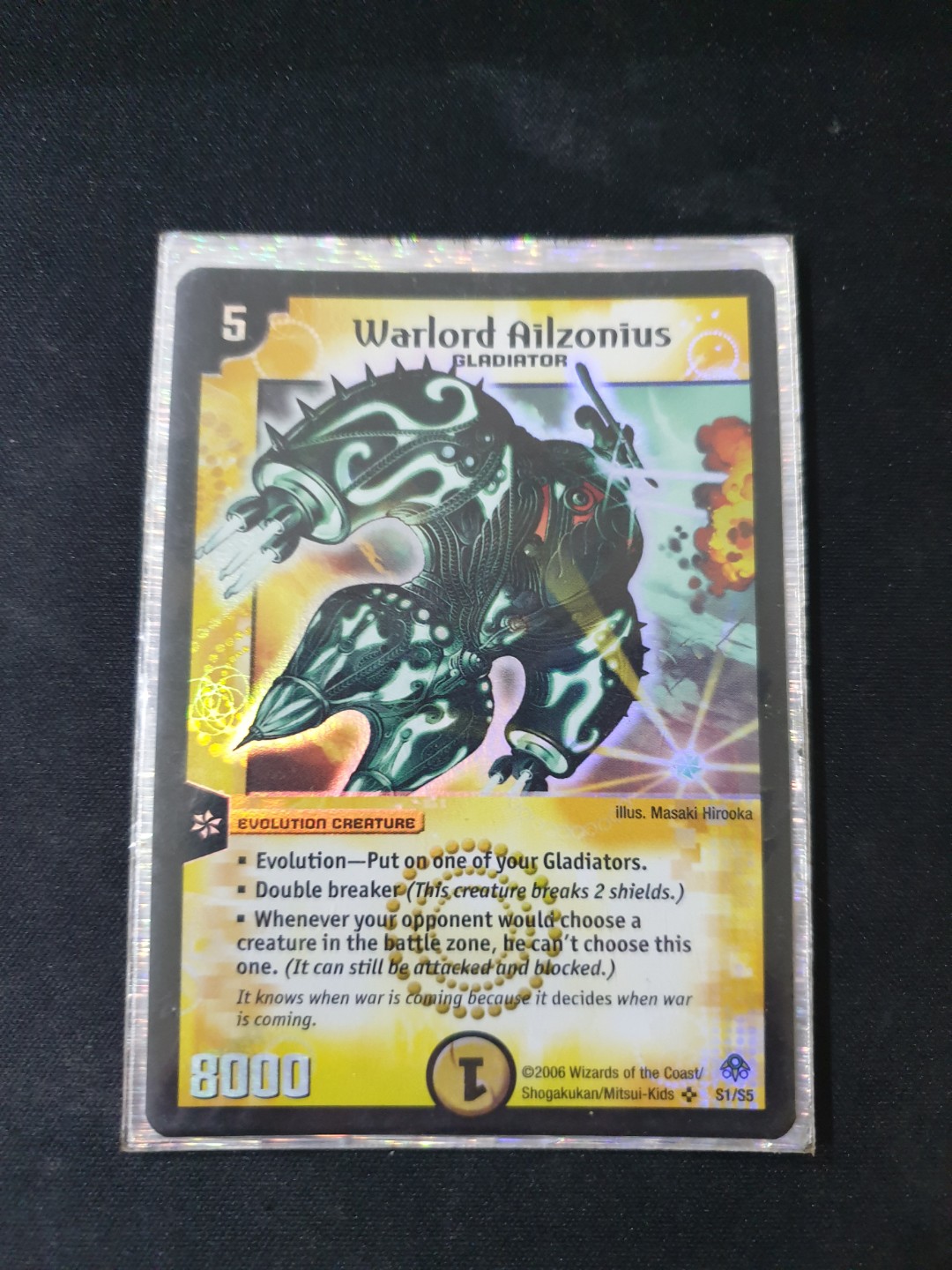 Duel Masters DM 11 S1/S5 Super Rare Warlord Ailzonius Japanese 