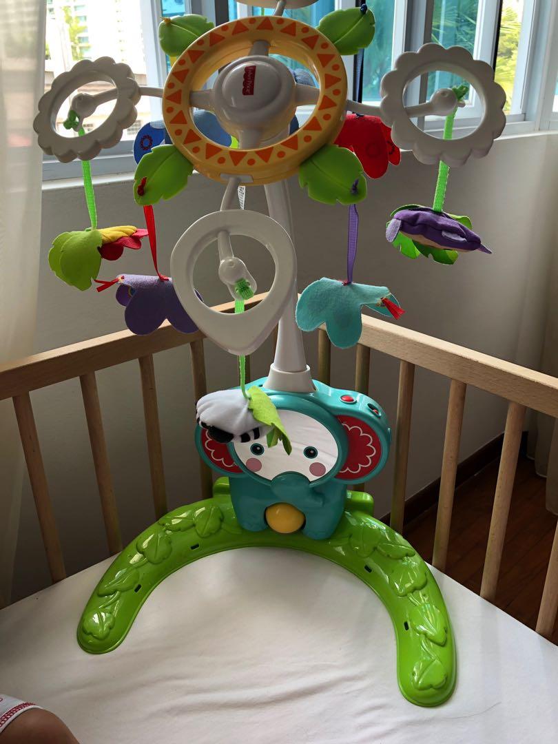 Fisher Price rainforest music mobile, Babies & Kids, Infant Playtime on