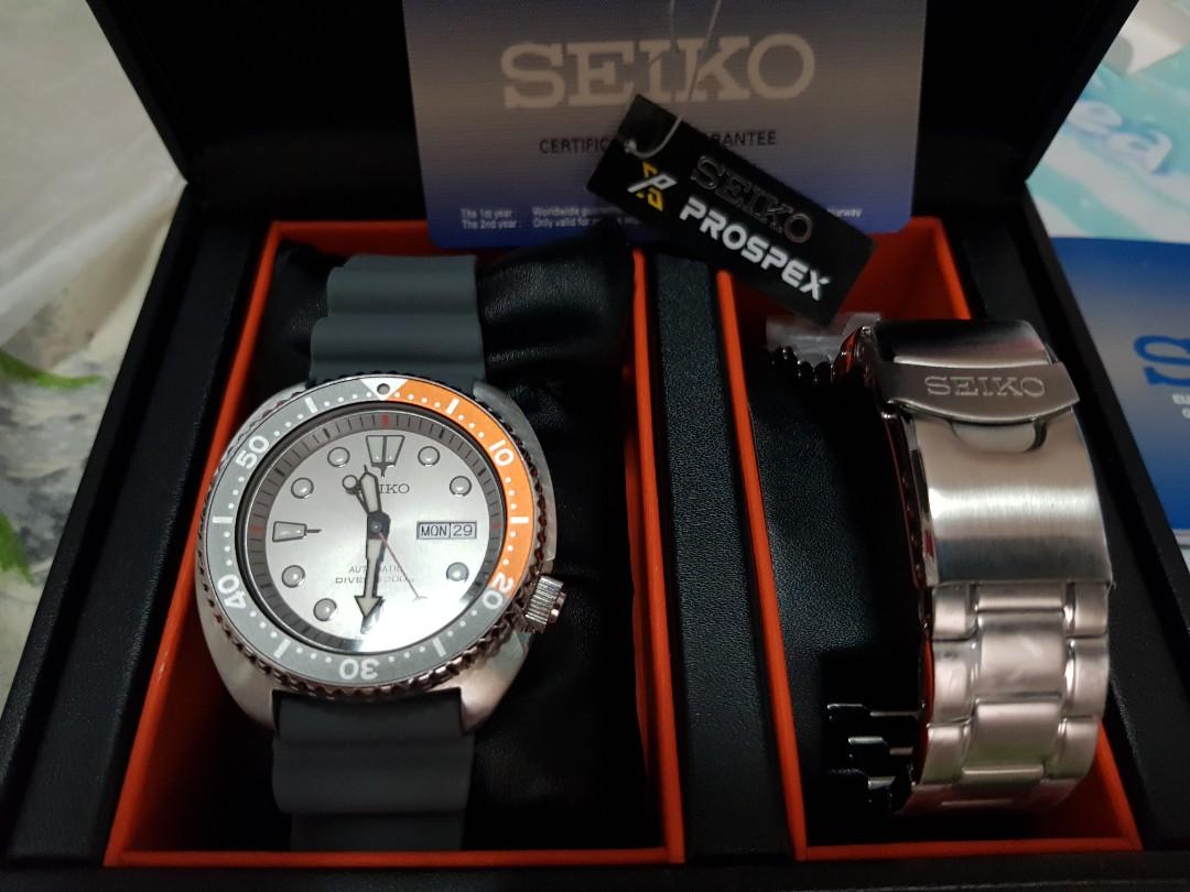Seiko turtle dawn gray discount