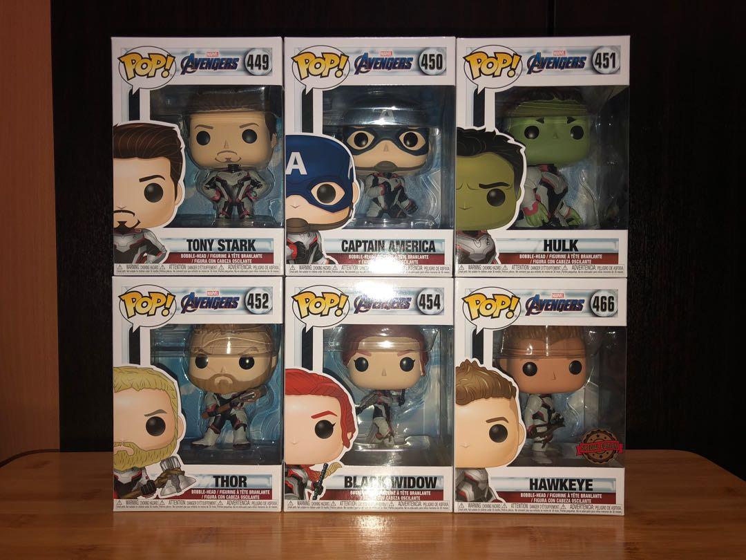 Funko Pop Avengers Endgame Og6 Bundle Set Toys Games Bricks Figurines On Carousell
