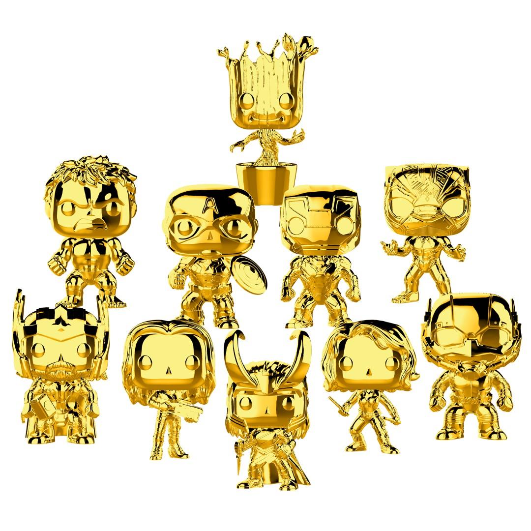 gold spider man funko pop