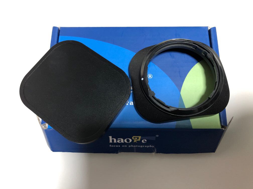 Haoge LHX35 metal square lens hood & cover, Photography, Photography Accessories, Other