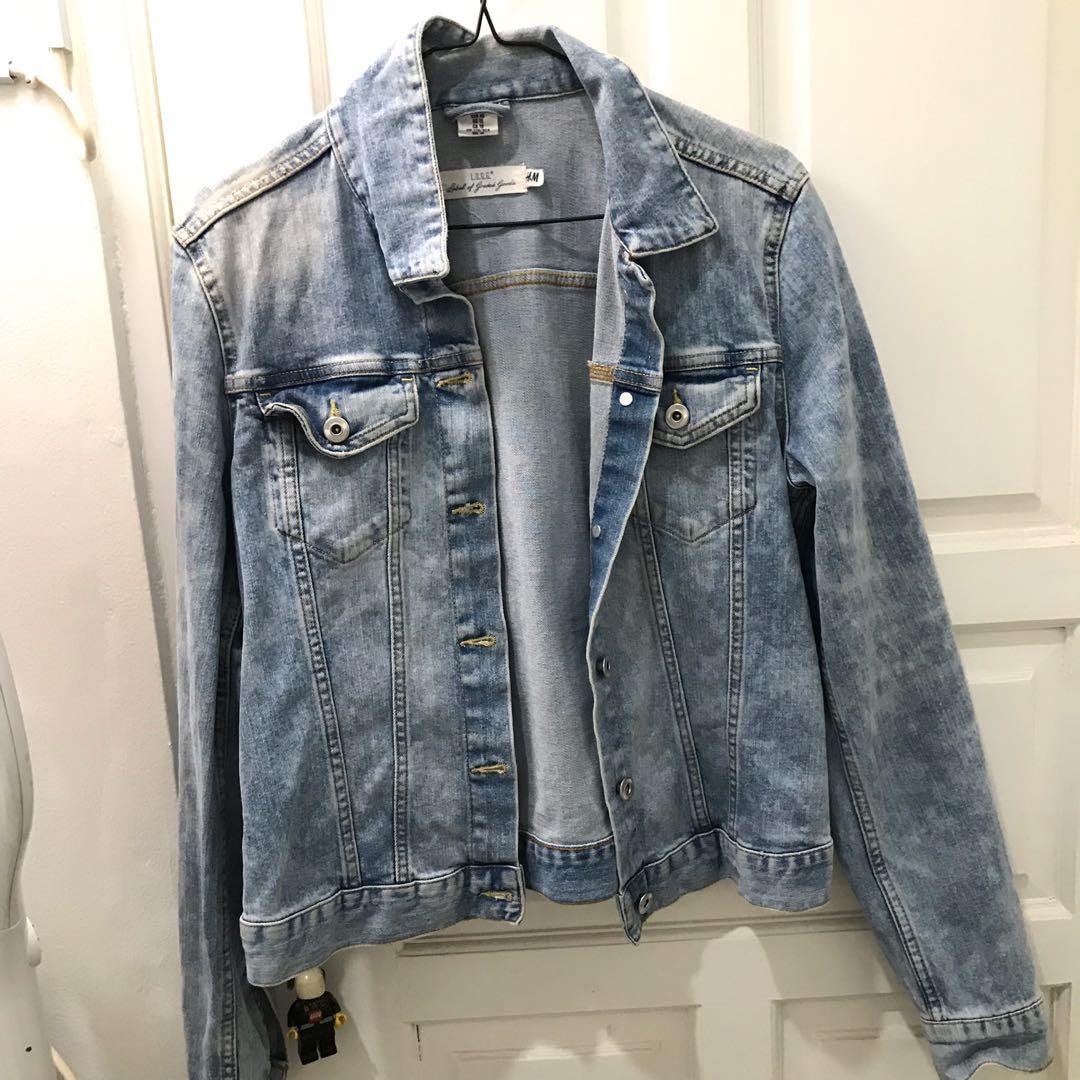 H&m logg denim jacket hot sale