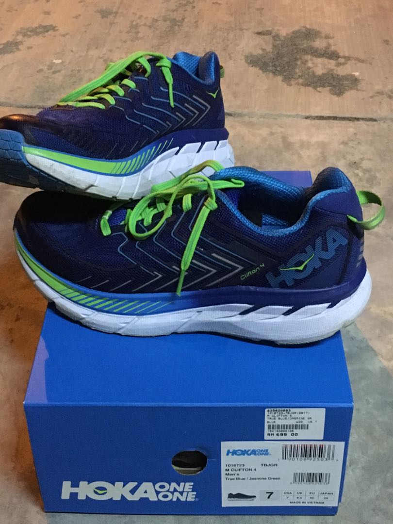 Hoka one one clifton 4 Men s Fashion Activewear on Carousell