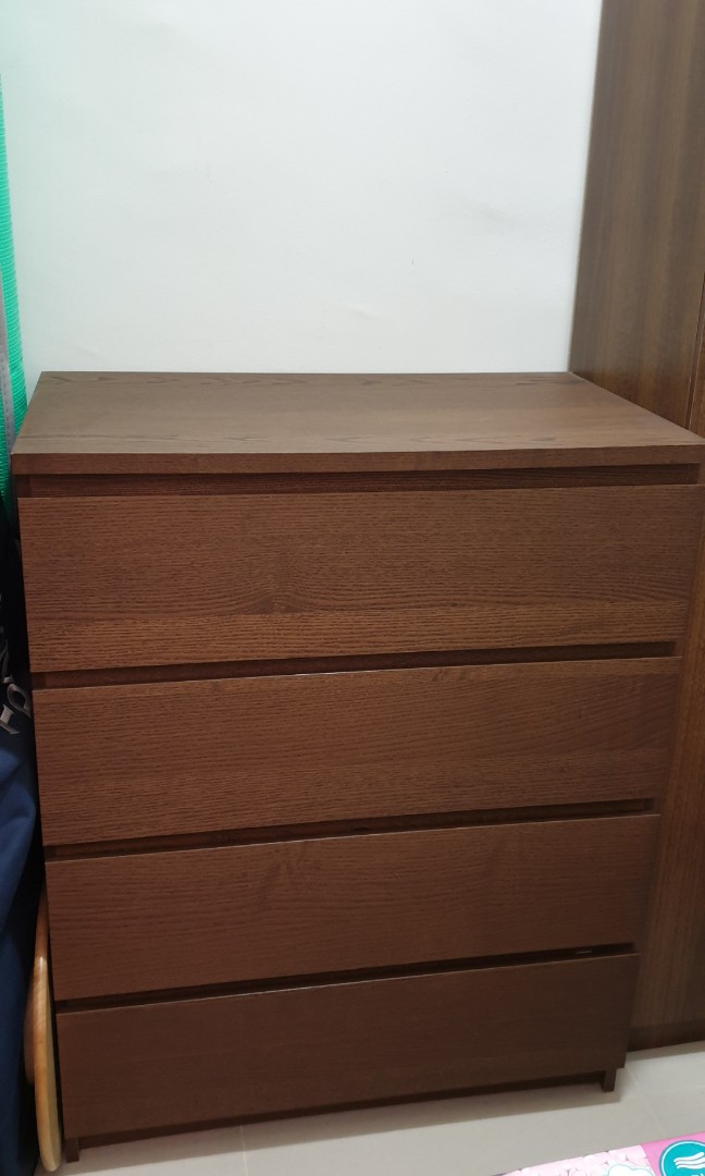 Ikea malm drawers shop brown