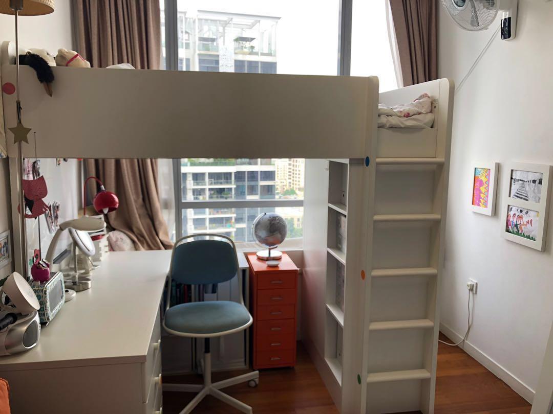 Ikea Stuva Loft Cabin bed, Furniture & Home Living, Furniture, Bed Frames & Mattresses on Carousell