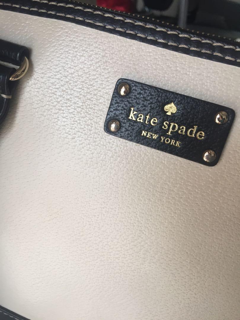 Kate Spade Wellesley Rachelle Black & White Preloved 34 x 27 cm