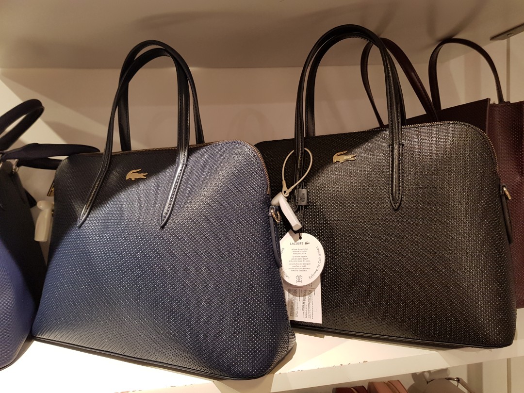 lacoste leather bag