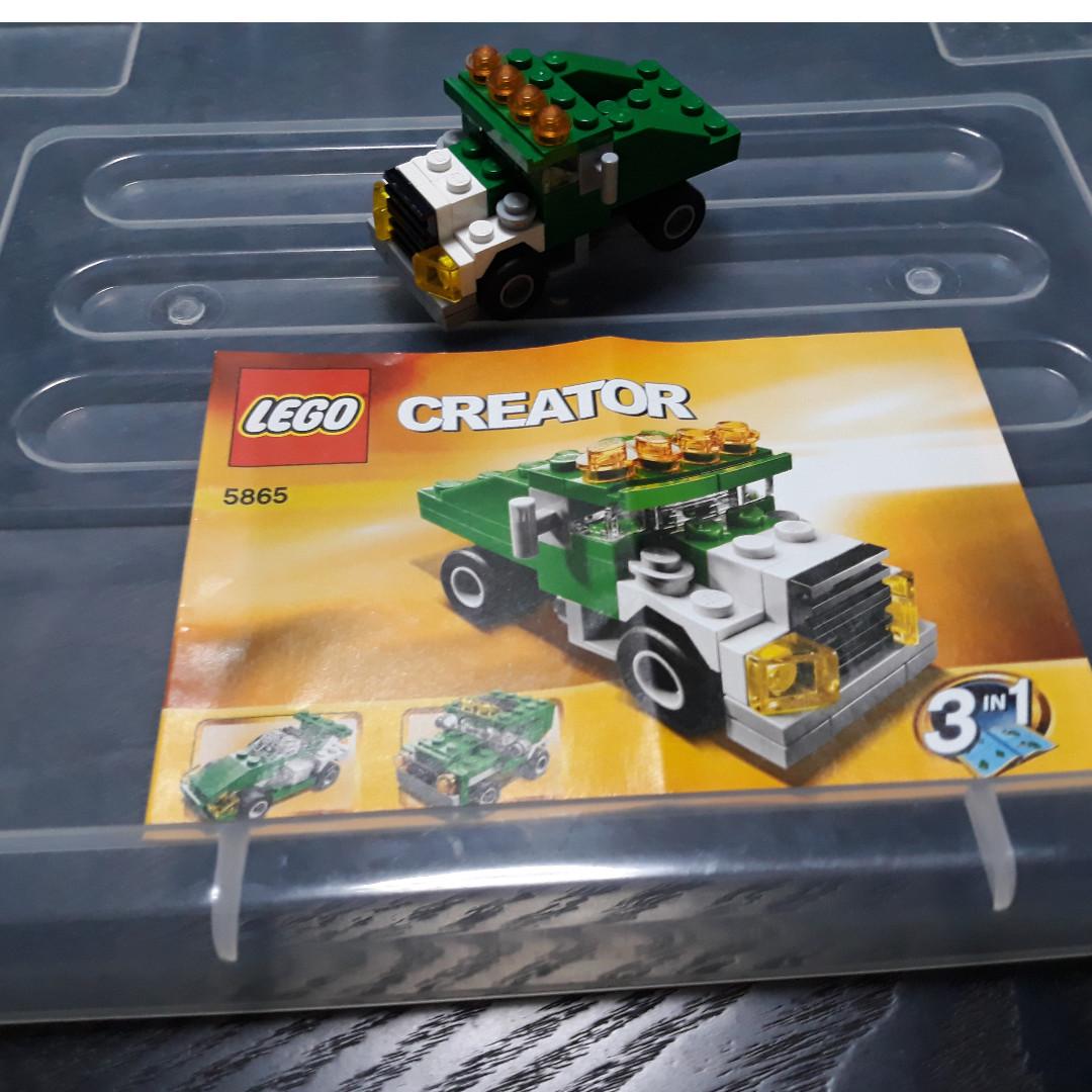 lego green dump truck