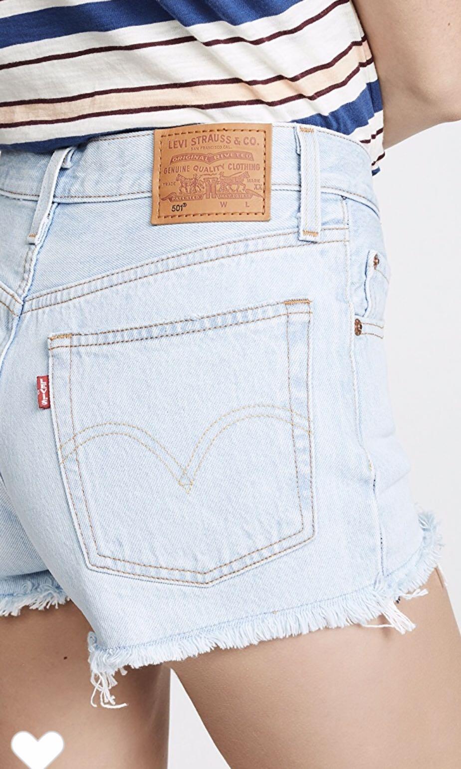 levis 501 denim shorts